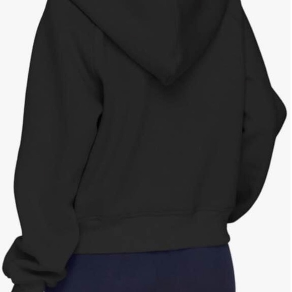Black Half-Zip Hoodie - Picture 2 of 2